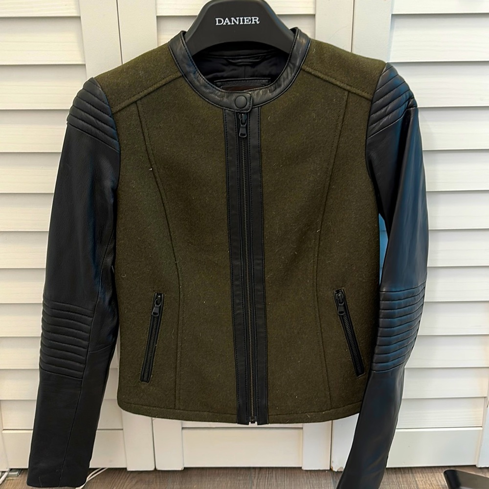 Danier wool and leather jacket